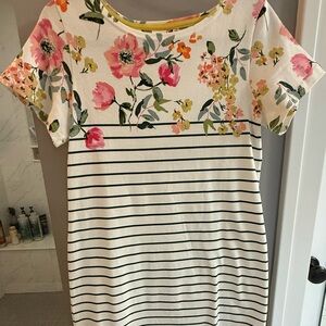Joules Floral and Striped Dress